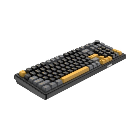 Klawiatura mechaniczna White Shark EXCALIBUR czarna KTT Wine GAMING Red RGB Hot-Swap