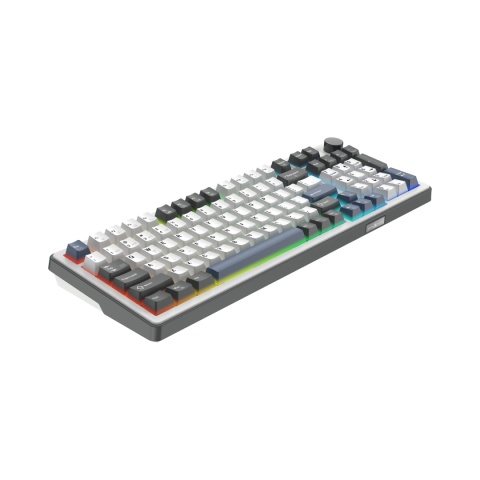 Klawiatura mechaniczna White Shark EXCALIBUR biała KTT Wine GAMING Red RGB Hot-Swap