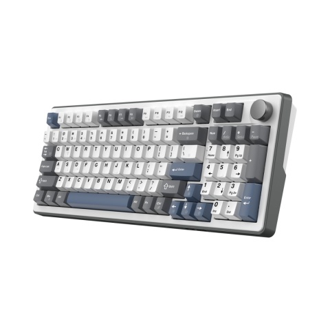 Klawiatura mechaniczna White Shark EXCALIBUR biała KTT Wine GAMING Red RGB Hot-Swap