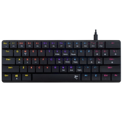 Klawiatura gamingowa White Shark NAGAMAKI czarna Red Switch Low Profile RGB