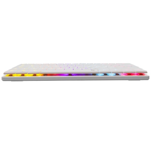 Klawiatura gamingowa White Shark NAGAMAKI biała Red Switch Low Profile RGB