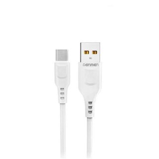 Ładowarka Sieciowa USB + Kabel Micro-USB 1m | Denmen 2.4A 12W | Biała DC01 Zestaw
