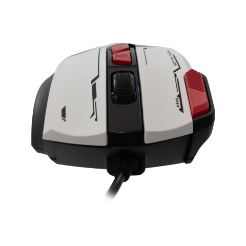 Mysz Gamingowa Baracuda Manta 12800 DPI RGB 1000 Hz 8 Przycisków Biała
