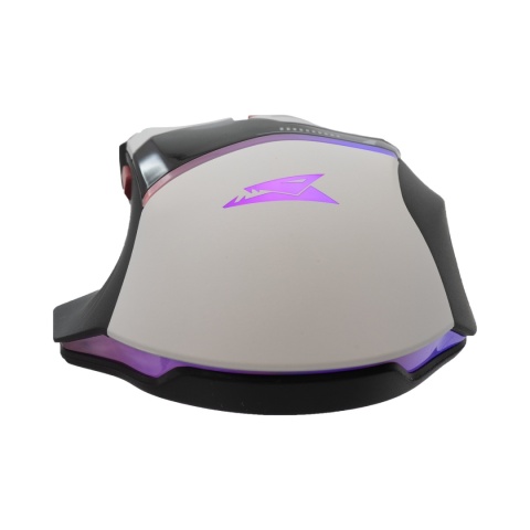 Mysz Gamingowa Baracuda Manta 12800 DPI RGB 1000 Hz 8 Przycisków Biała