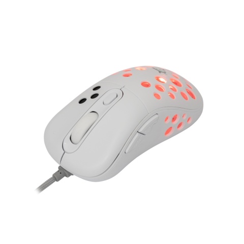 Mysz Gamingowa White Shark AZRAEL 12800 DPI RGB 1000 Hz Biała