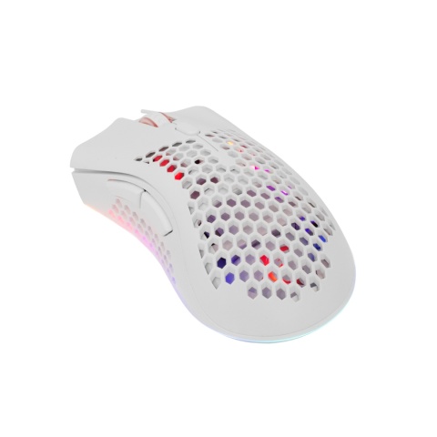 Mysz bezprzewodowa White Shark LIONEL biała RGB 10000 DPI