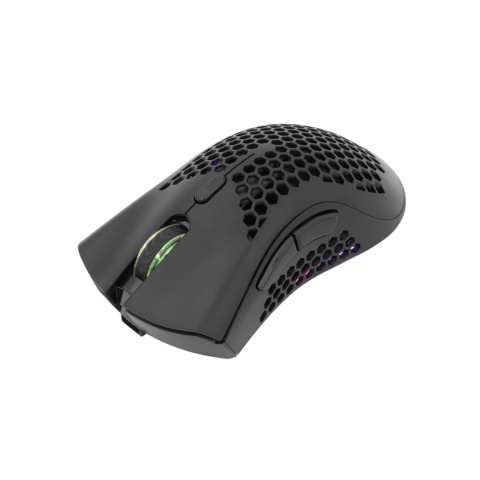 Mysz bezprzewodowa White Shark LIONEL czarna RGB 10000 DPI