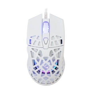 Mysz gamingowa White Shark CARADOC biała RGB 7200 DPI