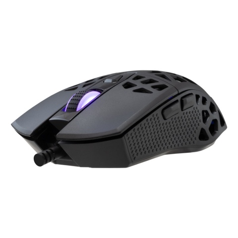 Mysz gamingowa White Shark CARADOC czarna RGB 7200 DPI