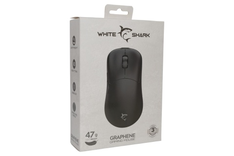 Mysz gamingowa White Shark GRAPHENE czarna 12400 DPI