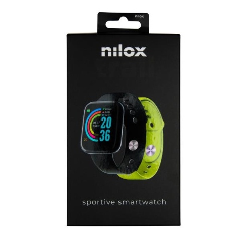 Smartband Nilox Trailband Opaska Sportowa 1.44'' FitPro Pulsometr SpO2 100 Trybów Sportowych Dwa Paski