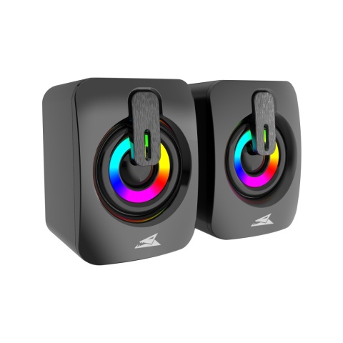 Głośniki Komputerowe Gaming RGB 2.0 USB Jack 3.5 mm Stereo 2x3W