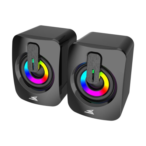 Głośniki Komputerowe Gaming RGB 2.0 USB Jack 3.5 mm Stereo 2x3W