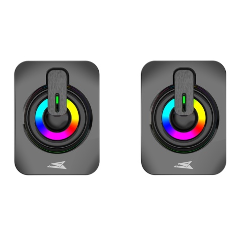 Głośniki Komputerowe Gaming RGB 2.0 USB Jack 3.5 mm Stereo 2x3W