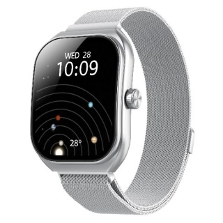 Smartwatch Celly TRAINERWIDE Ekran Zakrzywiony 2.01 Rozmowy BT Bransoleta Mediolanska