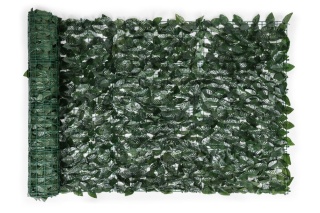 Sztuczny Bluszcz Żywopłot 300x100 cm Zielona Osłona na Balkon Taras Ogrodzenie