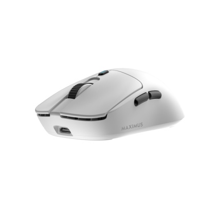 Mysz gamingowa bezprzewodowa White Shark MAXIMUS 26000 DPI 55 g biała