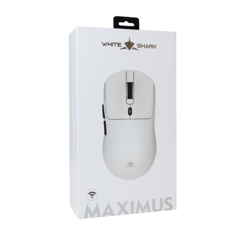 Bezprzewodowa White Shark MAXIMUS biała Premium Line 26000 DPI