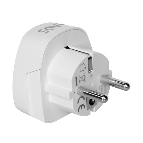 Adapter Podróżny SAVIO AP-01 US na EU 15A 3750W z Uziemieniem