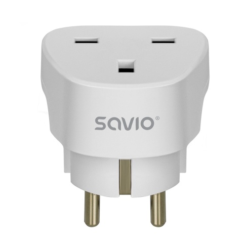 Adapter Podróżny SAVIO AP-02 UK na EU 13A 3250W z Uziemieniem