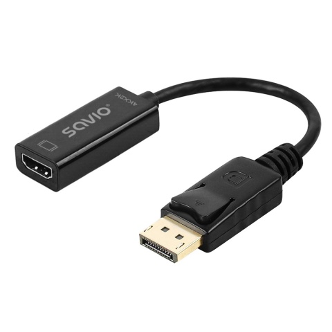 Adapter SAVIO AK-62 DisplayPort na HDMI 4K 30Hz DP 1.2 HDMI 1.4