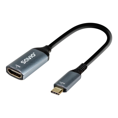 Adapter SAVIO AK-78 USB-C na HDMI 2.0 4K 60Hz Full HD 120Hz