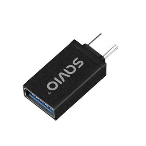 Adapter SAVIO AK-80 USB-C na USB-A 3.1 OTG 5 Gb/s 3A Czarny