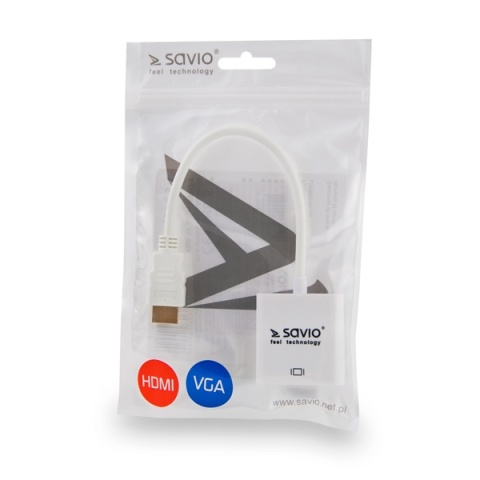 Adapter SAVIO CL-27B HDMI na VGA Full HD 1080p WUXGA 1920x1200