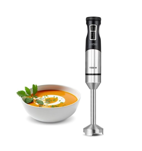 Blender Ręczny MPM MBL-33M 1500W Stalowy 9 Prędkości TURBO