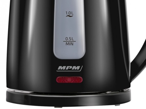 Czajnik Elektryczny MPM MCZ-112 1,7L 2200W Czarny Obrotowa Podstawa