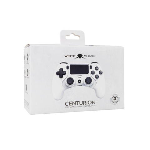 Gamepad Bezprzewodowy White Shark CENTURION PS4 PS3 Bluetooth Touchpad Biały