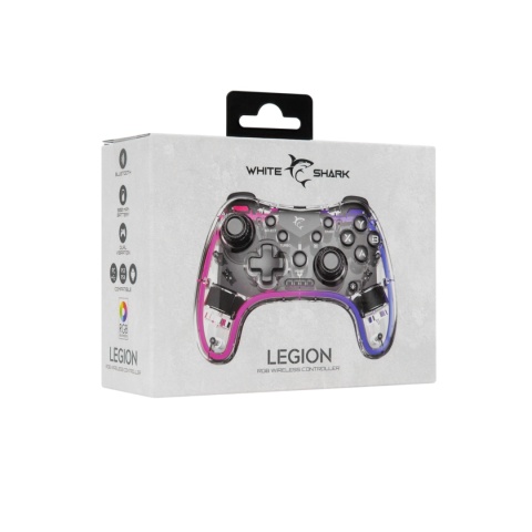Gamepad Bezprzewodowy White Shark LEGION Bluetooth Android iOS PC PS4