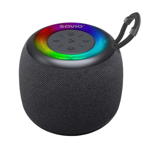 Głośnik Bluetooth SAVIO BS-041 5W TWS FM MicroSD LED IPX4 Czarny