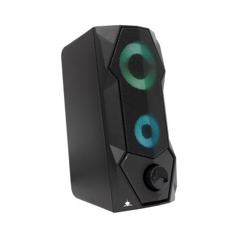 Głośniki Komputerowe White Shark FLOW 2.0 RGB USB 5W Czarne