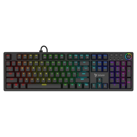 Klawiatura Mechaniczna SAVIO STYX Brown Tactile Hot Swap RGB Full Size