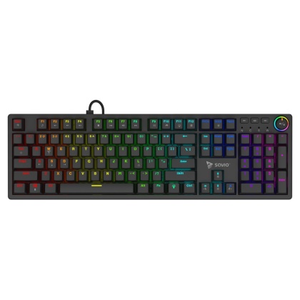 Klawiatura Mechaniczna SAVIO STYX Peach Silent Hot Swap RGB Full Size