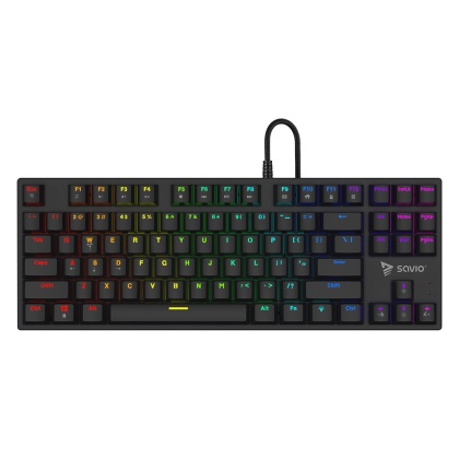 Klawiatura Mechaniczna SAVIO TEMPEST X2 Outemu Red RGB TKL 87 Klawiszy