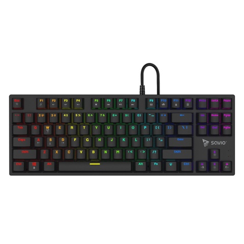 Klawiatura Mechaniczna SAVIO TEMPEST X2 Outemu Red RGB TKL 87 Klawiszy