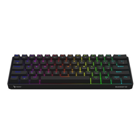 Klawiatura mechaniczna Savio Blakout X2 Blue Outemu Hot Swap