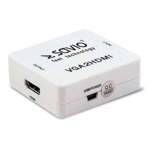 Konwerter SAVIO CL-110 VGA na HDMI Full HD 1080p 60Hz Audio