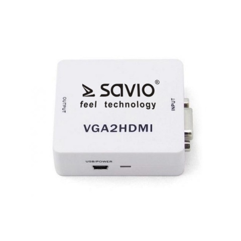 Konwerter SAVIO CL-110 VGA na HDMI Full HD 1080p 60Hz Audio