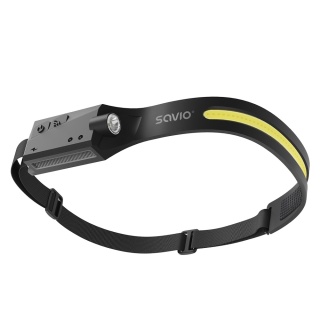 Latarka Czołowa LED SAVIO FL-02 350 lm 80 m COB XPE Czujnik Ruchu