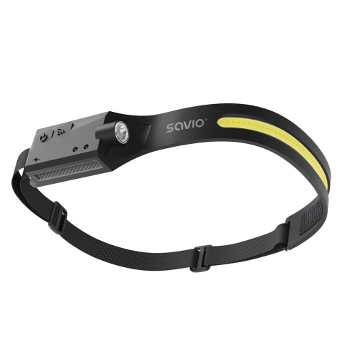 Latarka Czołowa LED SAVIO FL-02 350 lm 80 m COB XPE Czujnik Ruchu