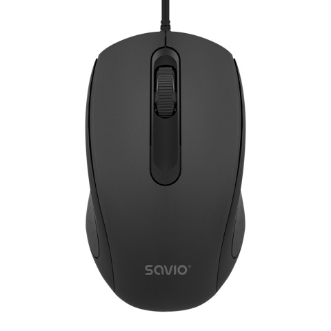 Mysz Przewodowa SAVIO MB-02 Optyczna 1200 DPI USB-A Czarna