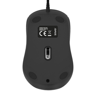 Mysz Przewodowa SAVIO MB-02 Optyczna 1200 DPI USB-A Czarna