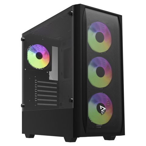 Obudowa Gamingowa SAVIO NOCTIS FLOW RGB X1 Mesh 4 Wentylatory