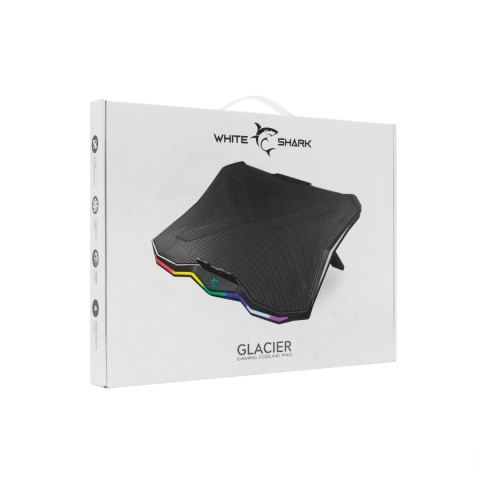 Podstawka Chłodząca White Shark GLACIER do Laptopa 17,3 cala USB