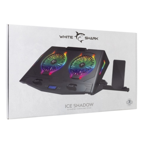 Podstawka Chłodząca White Shark ICE SHADOW RGB do Laptopa 17,3 cala