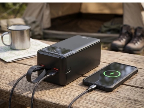 Powerbank SAVIO BA-14 50000 mAh 20W USB-C USB-A Szybkie Ładowanie Czarny