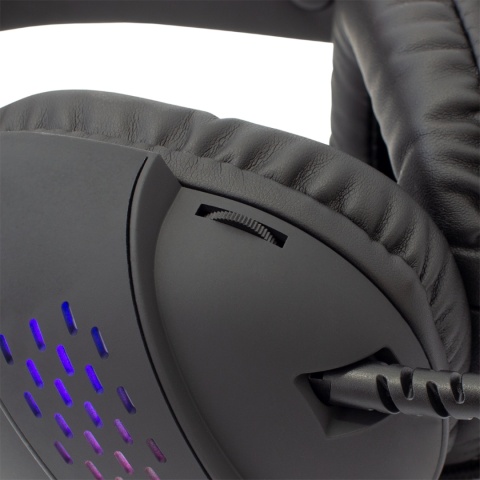 Słuchawki Gamingowe White Shark OX Mikrofon RGB 50 mm Czarne PC/PS4/PS5/MAC